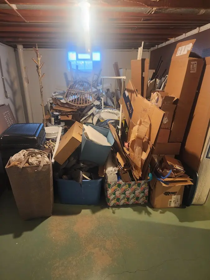 Roll-off dumpster container at job site for Construction Dumpster Rental in Knoxville